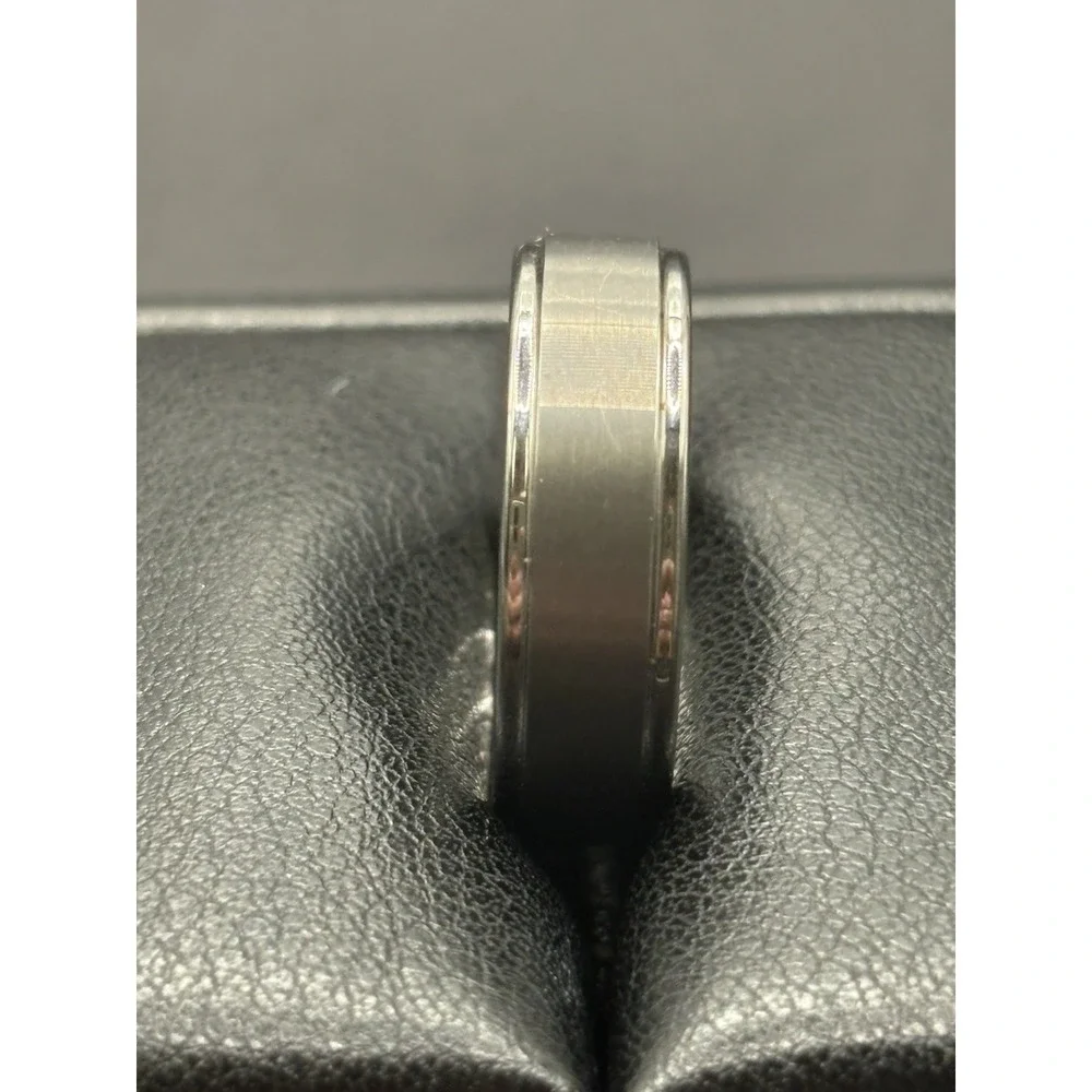 Brushed Tungsten 7MM Band Ring Size 10 H5